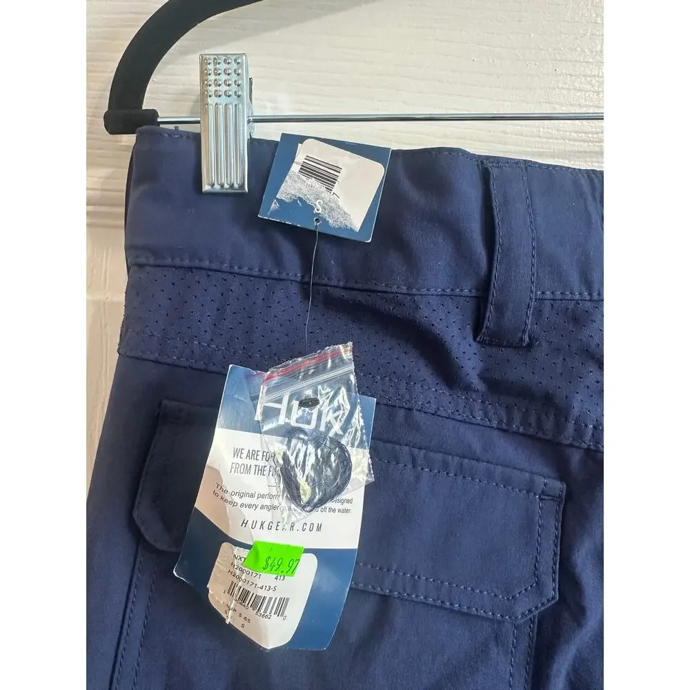 Huk NWT Next Level 10.5 Inch Shorts Blue Sz S Fishing Outdoor Athletic